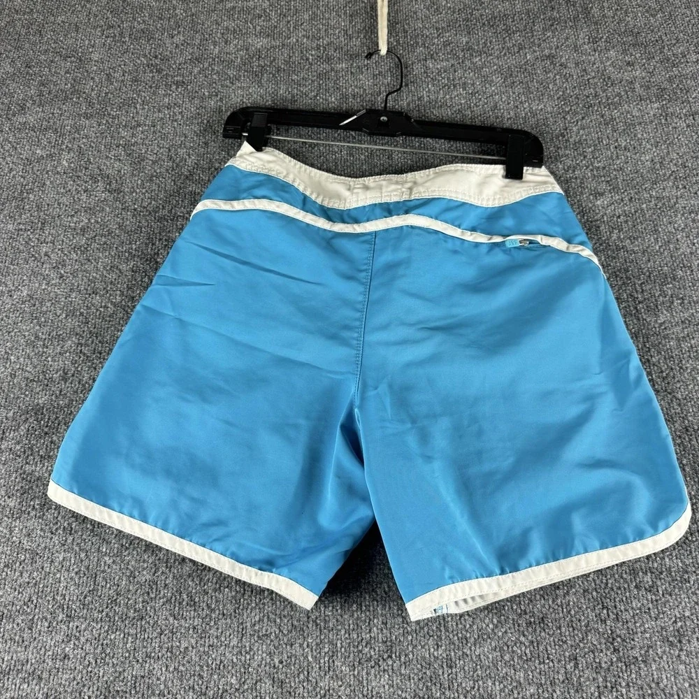 Abercrombie & Fitch Swim Shorts Mens S Blue Board Trunks Drawstring Microfiber